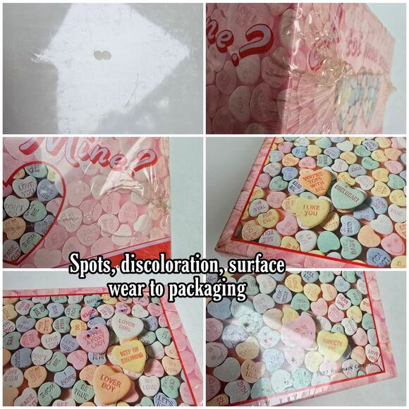 Conversation Heart Jigsaw Puzzle VTG Y2K Springbok Will You Be Mine 500 Sealed - Picture 5 of 7